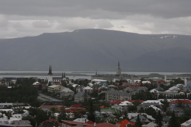 38 Blick auf Reykjavik