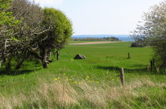 228 weiter Blick ber Land und Fjord