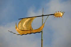 102 Wetterfahne auf der Kirchturmspitze - Lebesby