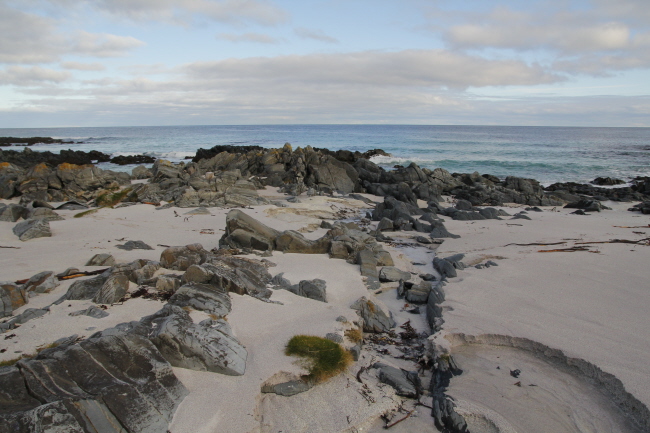 120 Strand beim Slettnes fyr