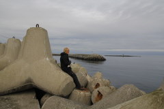 198 Hafenmauer aus Tetrapods