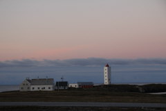 221 Kjlnes fyr im Abendlicht