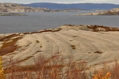 248 Strandwlle am Porsangerfjord - entstanden unter Einwirkung von starkem Wind
