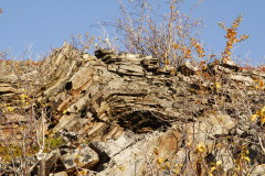 58 Auffaltung im Sedimentgestein