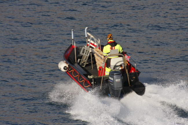 21 der Steg wird transportiert