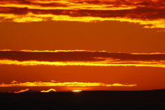35 toller Sonnenuntergang ber der Grnland See