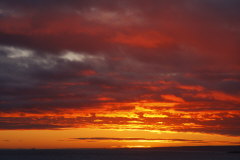 36 zauberhafter Abendhimmel ber der Grnland See