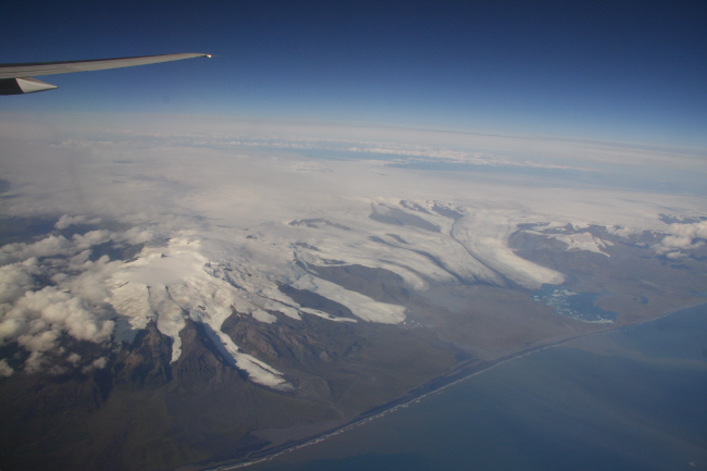 3 Islands Gletscher aus der Vogelperspektive