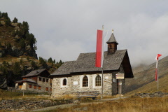 107 kleine, malerische  Bergkapelle  bei der Zufallhtte