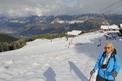170 wir stapfen mit Schneehuhen den Berg hinauf