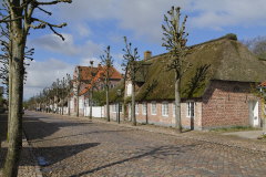 gepflasterte Slotsgade in Møgeltønder