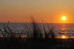 Sonnenuntergang am Vejers-Strand