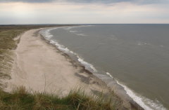 Blick vom Bulbjerg aufs Skagerrak