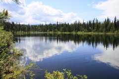 schne Spiegelung am Placid Lake