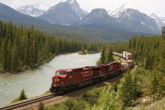 ein Kilometer langer Zug der Canadian Pacific Railway