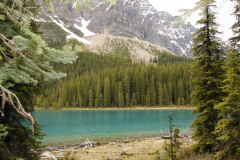 der Chephren Lake in trkisblau