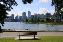 Vancouver Skyline hinter Deadman's Island