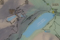Wanderkarte vom Lake Louise