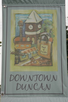 Fahne Duncan - Stadt der Totems