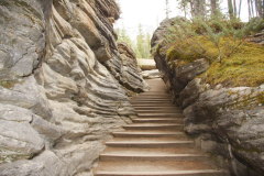 der Weg war frher ein Teil des Wasserfalls