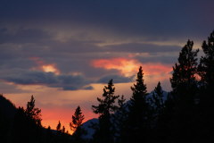 Abendhimmel am Jonas Creek 