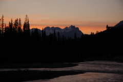 Abendstimmung beim McLeod Campground am Kootenay River